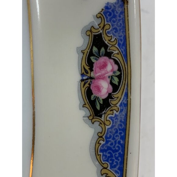VTG Edelstein Bavaria Small Porcelain Serving Dish Floral Gold P10129 - Picture 6 of 9
